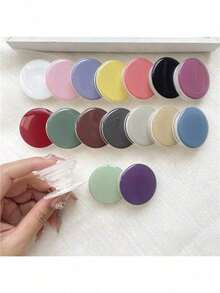 Solid Color Phone Grip Stand, Cute Cell Phone Holder, Expandable Collapsible Phone Accessory, ABS Material, Waterproof, Phone Charms Kindle Holder Support Compatible With IPhone, Android Phone, Gift For Birthday, Family, Friends Phone Stand Phone Accessories