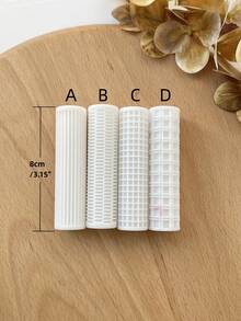 2026 Polymer Clay Texture Rolling Pin, Clay Earring Rolling Pin And Cutter, Polymer Clay Jewelry Making Tools For Beginners And Jewelry Artists, Clay Earring Mold, Made Of PLA Material - White - View 5