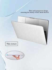 Transparent Protective Case Set Compatible With Apple Laptop Air 13.3-A1932/A2179/A2337 Models, Minimalist Glitter Design