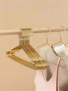 120Pcs The Golden Clothes Hanger Is An Anti-Slip And Space-Saving Clothes Storage Rack, Suitable For Pants, Jeans, And Scarves. It Is A Multifunctional Clothes Hanger And A Wardrobe Organizing Storage Rack, Which Can Be Used For Festival Decorations, Room Decorations, Home Decorations