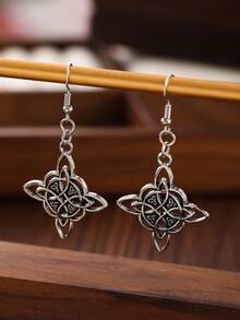 Witch Knot Earrings, Witchcraft Jewelry Gift For Mom, Stainless Steel Earring Studs, Lever Back Earwires, Fashion Earrings, Vintage Earrings, Celtic Knot Earrings, Boho Earrings, Fashion Jewelry, Love Earrings, Valentine's Day Gift, Holiday Gift