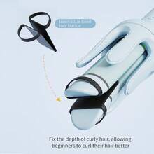 2-In-1 Auto Curler & Straightener - With Negative Ion Generator, Smart Timer, And Auto Shut-Off, -Free Curling And Straightening At Any Temperature