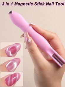 全新磁性指甲套装，具有强大的磁力 - 心形、蛇形图案、线条、法式尖头、闪光和宽亮效果设计 - 可拆卸猫眼磁铁，适用于家庭美甲沙龙 DIY、美甲用品、美甲工具、返校、美甲、按压式指甲、修甲和修脚工具。朋友礼物、女性礼物、万圣节用品、旅行用品、圣诞节用品