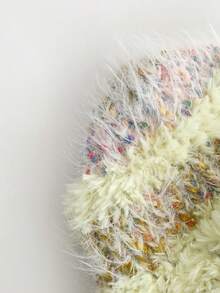 1 Stück Warme gestreifte Strickkappe mit Ohrklappen für Frauen, windundurchlässige dicke gestrickte Mütze für Herbst/Winter - Verschiedenfarbig - Übersicht 11