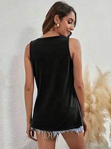 Women's Butterfly Tank Top 100% Cotton Shirt Premium Mesh Blouse New Release - 白色 - 查看 2