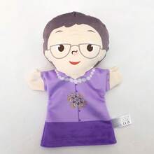 新卡通家庭人物男孩互動毛絨玩具手偶，親子互動，幼兒教育禮物