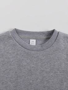 Stitch Halloween Sweater, Fashionable, Comfortable, Casual Children's Top With Print - Xám - Xem 3