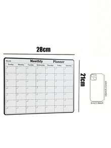 Lịch mini nam châm có thể xóa được, thời trang - Lịch kế hoạch tháng đa chức năng gắn tủ lạnh - Dễ dàng cất giữ đồ dùng nhà bếp, kiểu dáng đẹp và tiện dụng. - Nhiều màu - Xem 9