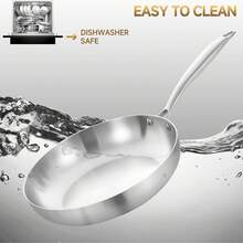 3-Piece Stainless Steel Frying Pan Set, Induction Cooktop & Oven Cookware - Multicolor - View 10