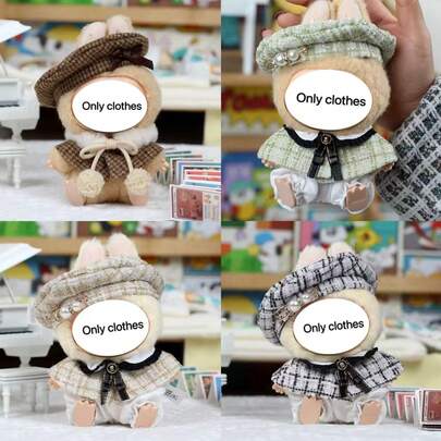 新款1-2-3代15-17cm吊坠香氛套装系列 公仔衣服 适合1-2-3代派对聚会（仅衣服，无鞋）