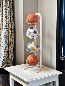 多功能金属室内篮球架，可容纳篮球、足球和排球