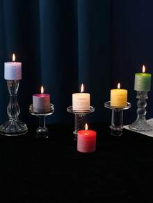 European Classic Ivory White Cylindrical Candle / Heart-Tip Pillar Candle, Scented Candle, Multiple Sizes Available, Ideal For Wedding Decor, Home Decoration, Festivals, Birthday Parties, Proposal Settings, Photo Props, Church Prayers, Romantic Candlelit Dinners, Women's Candle Gifts, Illumination Candles