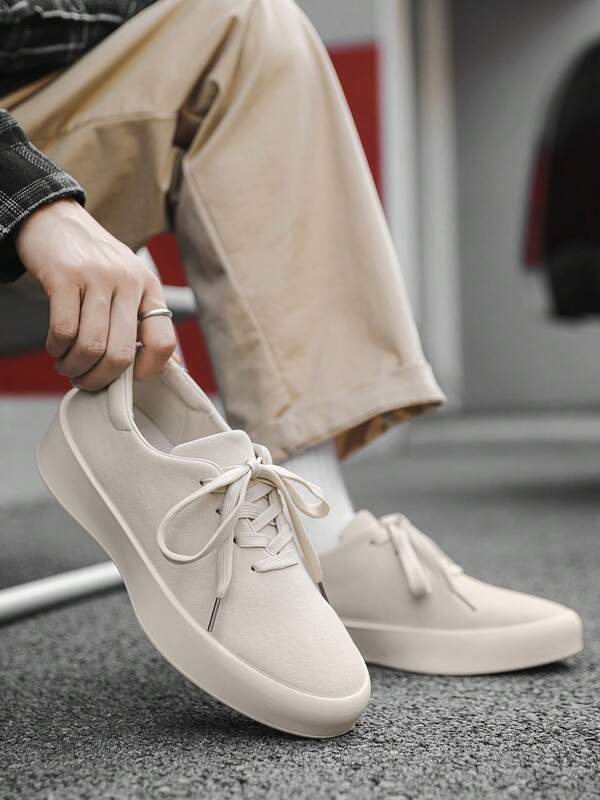 أحذية رياضية كاجوال للرجال بطراز الحرم الجامعي، مضادة للانزلاق وقابلة للتنفس، أحذية تزلج كاجوال