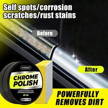 Ryekew Crema de reacondicionamiento de cromo Ryekew 50G - Restaura el brillo del cromado y lo hace lucir como nuevo, adecuado para muchas partes del automóvil.