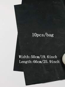 Papel de regalo con patrón de pera brillante y con purpurina, fondo negro con puntos de colores - Multicolor - Ver 4