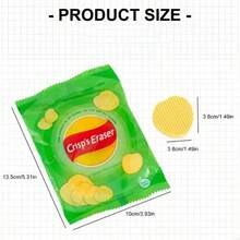 4PCS Realistic Potato Chip Shaped Erasers For Kids Writing Student School Supply - Multicolor - View 7
