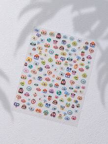 1pc Cute Cartoon Sticker Set With Various Animal Elements, Decorative For Notebook, Planner, Phone, Etc.