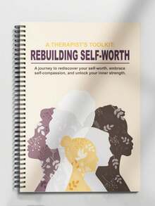 Self Value Relaxation Worksheet, Self-Esteem Building, Inner Criticism And Self Destruction, Work Book, Confidence Planning Book
