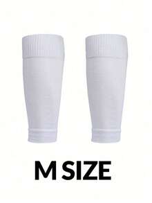 1 双男女通用运动腿部压缩套，弹性足球腿部保护器腿部保暖套，小腿套压缩腿部保暖套，无脚套，适用于儿童训练腿部支撑 - 彩色 - 查看 9