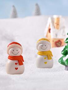 2 Stücke Weihnachtsmann-Paar Figuren Set, romantische Feiertags-Tischdekoration, ideal für saisonale Präsentation, Schreibtisch, Armaturenbrett, Musikbox Zubehör, aus strapazierfähigem Material gefertigt - perfekt für Weihnachtsdekoration ohne Strom