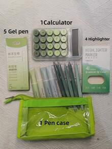 1pc Gradient Dopamine Calculation Mechanical Keyboard Round Shape, 10 Digit Large Display Suitable For Finance, Accounting, Students, Office Use, Ins Style, High-End Color, High Cost Performance (Random Shipment Of New And Old Versions)Need To Prepare Two Pcs AAA Battery 1.5v,School Supplies,Back To School