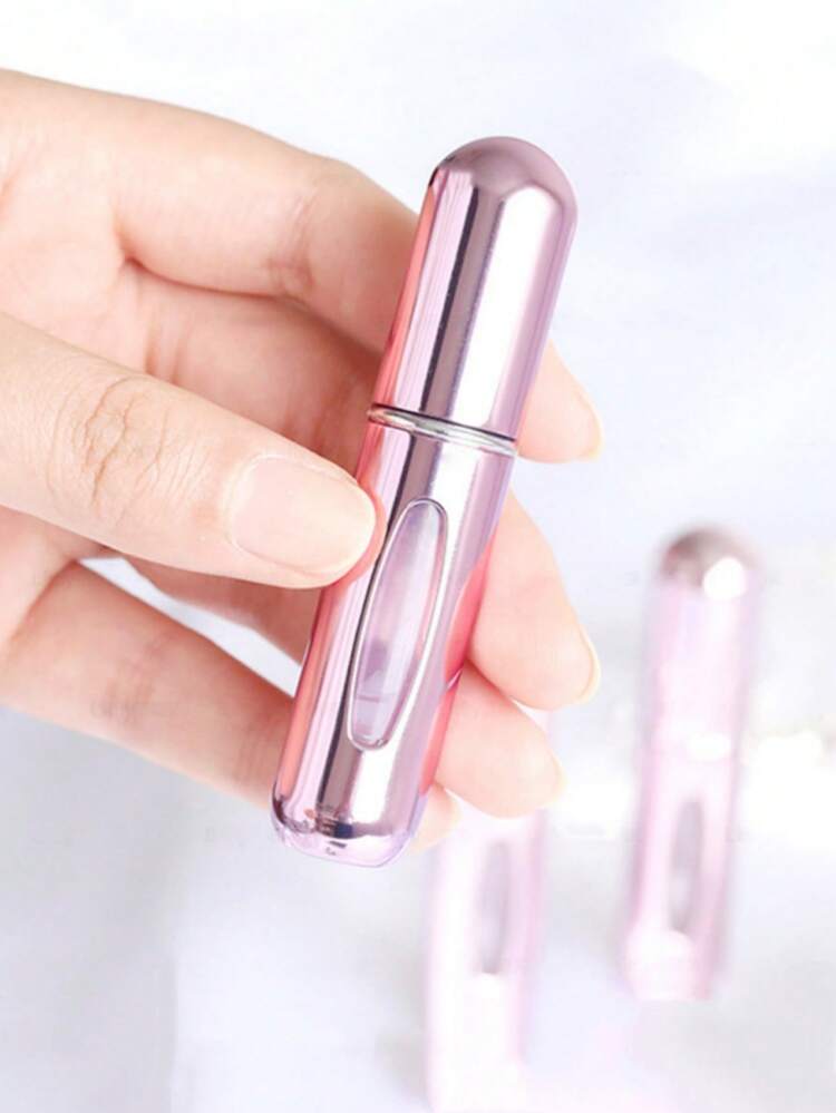 1/5/10 chiếc, Bình xịt nước hoa 5ml có thể nạp lại, Bình nước hoa du lịch cầm tay, Bình xịt nước hoa, Lọ đựng mẫu nước hoa mini - Hồng - Xem 4
