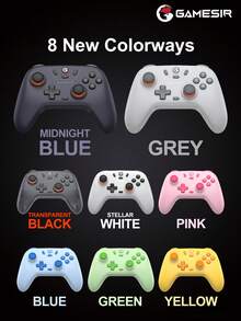 GameSir PC Game Controller, Compatible With 2 Gamepads, Nova Lite Joystick, Compatible With Switch, Steam, Deck, Android, IOS Devices And Windows, Hall Effect Joystick, Comes With Original Controller Protective Case, High Cost Performance, Simulated Trigger Buttons, Dual Rumble Motors, Supports Rapid Fire, Gaming Console Accessory, 600mAh Lithium Battery, Supports Wireless (2.4G) Or Wired Connection, Semi-Transparent Black - Translucent Black - View 5