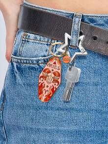 户外钥匙扣 - 创意登山扣式露营户外配件,铝制星形登山扣,创意弹簧钩钥匙扣,户外露营徒步配件,3 个工作日内发货,铝合金户外星形弹簧锁钥匙扣 - 彩色 - 查看 6