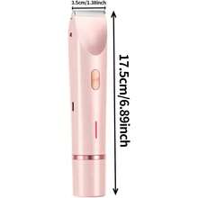 2-In-1 Electric Shaver & Body Hair Trimmer, USB Rechargeable, Painless Shaving, Wet & Dry Use, Stainless Steel Blades, Suitable For Legs, Bikini Line, Underarms - Holiday Gift, Beauty Tool, Stylish Design, Sturdy Construction - Multicolor - View 3