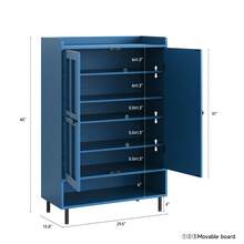 Shoe Cabinet, 6-Tier  Shoe Storage Cabinet With Adjustable Shelves , 45'' Tall Shoes Rack Organizer Cabinet For Entryway, Front Door