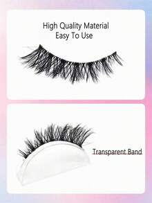 7 paia di ciglie finte naturali, morbide e soffici, a strisce complete, con effetto drammatico e volume, finte ciglie di visone, ciglie a strisce