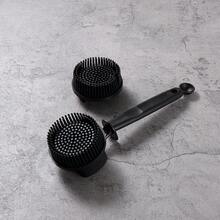 2pcs/Set Silicone Cleaning Brush With Long Handle For 51mm And 58mm Coffee Machine Portafilter