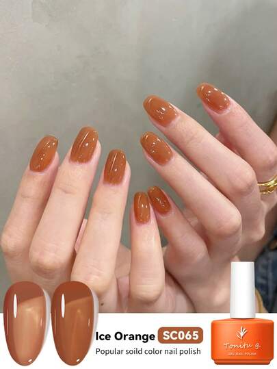 Tonitu g. Tonitu G 7ml Jelly Gel Nail Polish – Nude Pink Rose Purple Red Gray Burgundy Brown, Soak-Off, UV/LED Curing, Translucent Mint Green Milky Semi-Permanent Gel Polish For Manicure At Home Salon & Nail Art, Gift For Women