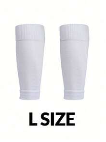 1 双男女通用运动腿部压缩套，弹性足球腿部保护器腿部保暖套，小腿套压缩腿部保暖套，无脚套，适用于儿童训练腿部支撑 - 彩色 - 查看 16