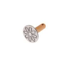 3pcs/1pc Round Metal Cookie Stamping Die For Making Circular Cookies, Wooden Handle Cookie Stamping Mold For Decorative Use, Cookie Stamping Decoration Items For DIY Baking, Cake And Pastry, Easy-To-Use Gift Packaging, Aluminum Alloy Edge Flower Cookie Mold, Pastry And Cake Mold, Cookie Stamping Baking Tools, Flower Cookie Mold,