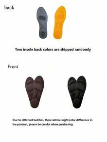 1PAIR 5d Shoe Insoles With Memory Foam, Comfortable And High Elasticity Thick Insoles For Running Shoes Women Men Sneakers Shoes Men Trainers Running Shoes Summer,Back To School Supplies, Boots Accessories For Shoes For Women, For Outdoor, Sport, Travel, Household, Office, School - Multicolor - View 9