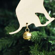 1pc Dog Silhouette Christmas Decoration, Pet Bell Decoration, Holiday Christmas Tree Ornament, Personalized Holiday Gift, Pet Lover Christmas Decoration Home Decor Christmas Decorations Room Decor