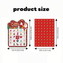 37pcs Christmas Bingo Game, 24-Player Christmas Bingo Cards, Christmas Party Game For Carnivals, Office Events, Family Nights And Holiday Fun, Christmas Party Supplies