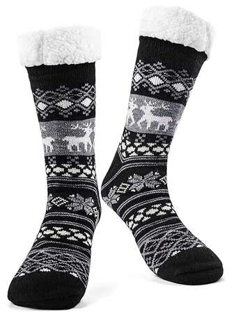 Calcetines cálidos unisex, calcetines súper cálidos, calcetines cómodos y cálidos para el invierno, calcetines gruesos y cálidos, regalo de Navidad