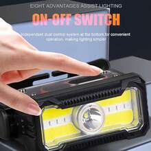 NetHong New High Intensity Powerful LED Head Light Outdoor Camping Hiking Night Lighting Emergency Lantern - Black - View 6