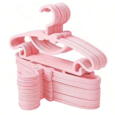 40 Pieces Plastic Bowknot Hanger Clips, Newborn Hangers. Non-Slip Ultra-Thin Baby/Toddler Clothes Organizer