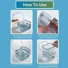Retainer Cleaner Tablets - 120 Tablets 4 Month Retainer Fresh - Retainer Cleaning Tablets, Mouth Guard Cleaner, Denture Cleaner, Aligner Cleaner, Brite Retainer Tablets - 96 Tablets (pack Of 1) - View 3