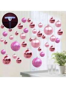 100pcs Clear Self Adhesive Ceiling Hooks, No Drilling Required, Ceiling Mounted Hooks With Flagpole Clips, Bedroom Bathroom Living Room Car Hanging Hooks - White - View 9