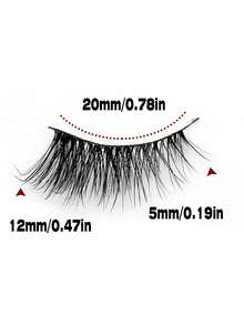 5 Pairs Half Eye Lashes Fluffy Lightweight And Soft Natural Look False Eyelashes ,3D Faux Mink Lashes Makeup Extension Fake Lashes,For Used Daily Makeup Extensions Reusable - Natural Lashes - View 3