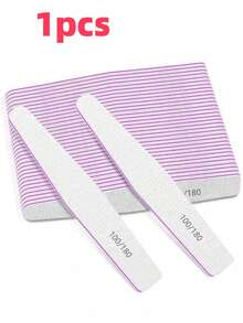 5/25/50/75 Diamond-Shaped Professional Nail File, 180/100 Nail File Suitable For Natural Nails, Double-Sided Washable Fine-Grained Nail File, Suitable For Home And Salon Use. - Multicolor - View 10