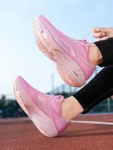 Men's Lightweight Breathable Cross-Training Sneakers - Low-Top Athletic Shoes With Shock Absorption, Arch Support And Non-Slip Sole Design, Suitable For Gym, Running, Hiking, Casual And Outdoor Activities - Pink - View 10