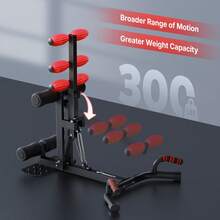 MERACH Deep Squat Machine For Women, Adjustable Glutes Trainer Machine, Core Leg Push Up Workout Machine For Home Gym - Black&Red-Squat - 查看 3