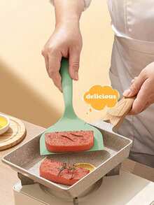 1pc Heat-Resistant Tamagoyaki Pan Or 1pc Heat-Resistant Tamagoyaki Spatula, Freely Combinable For Cooking Egg Rolls, Tamagoyaki, Fruit Pancakes, Towel Rolls And Other Delicacies. Suitable For Kitchen, Dining Room, Home Essentials And Back To School Season. - Red - View 4