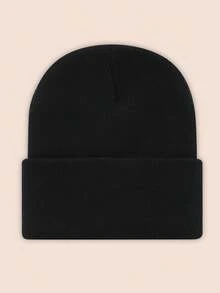 4pcs/Pack Solid Color Minimalist Knit Beanie, Unisex, Suitable For Casual Everyday Wear In Autumn/Winter - Multicolor - View 19