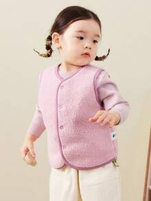 mini bala 女婴双面穿羊羔绒夹克 厚实柔软 温暖舒适 2025 年秋季外套